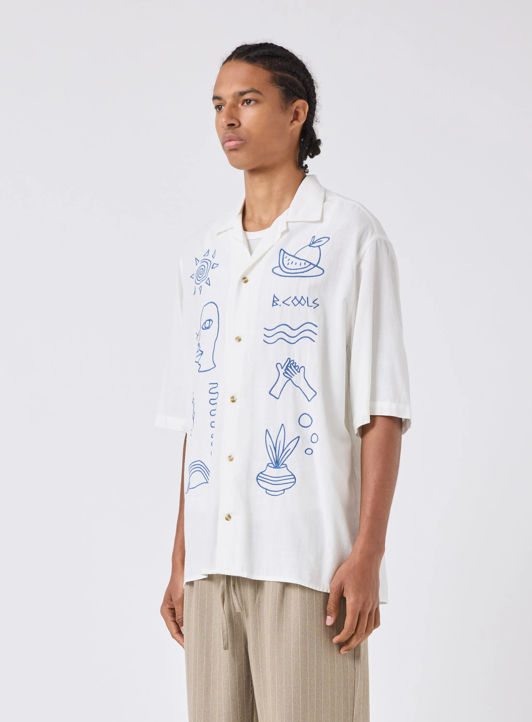Resort Shirt White Greco