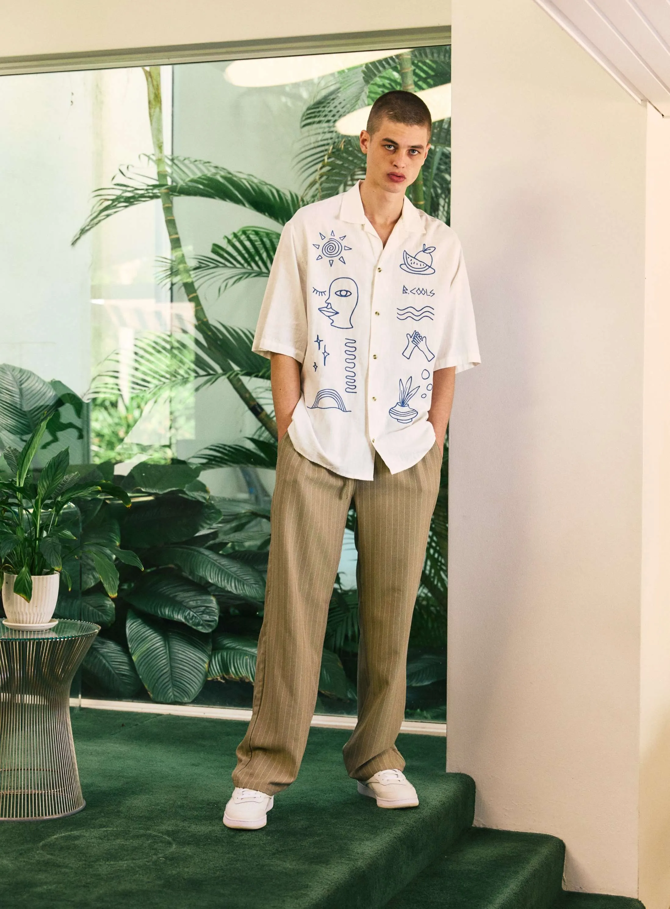 Resort Shirt White Greco