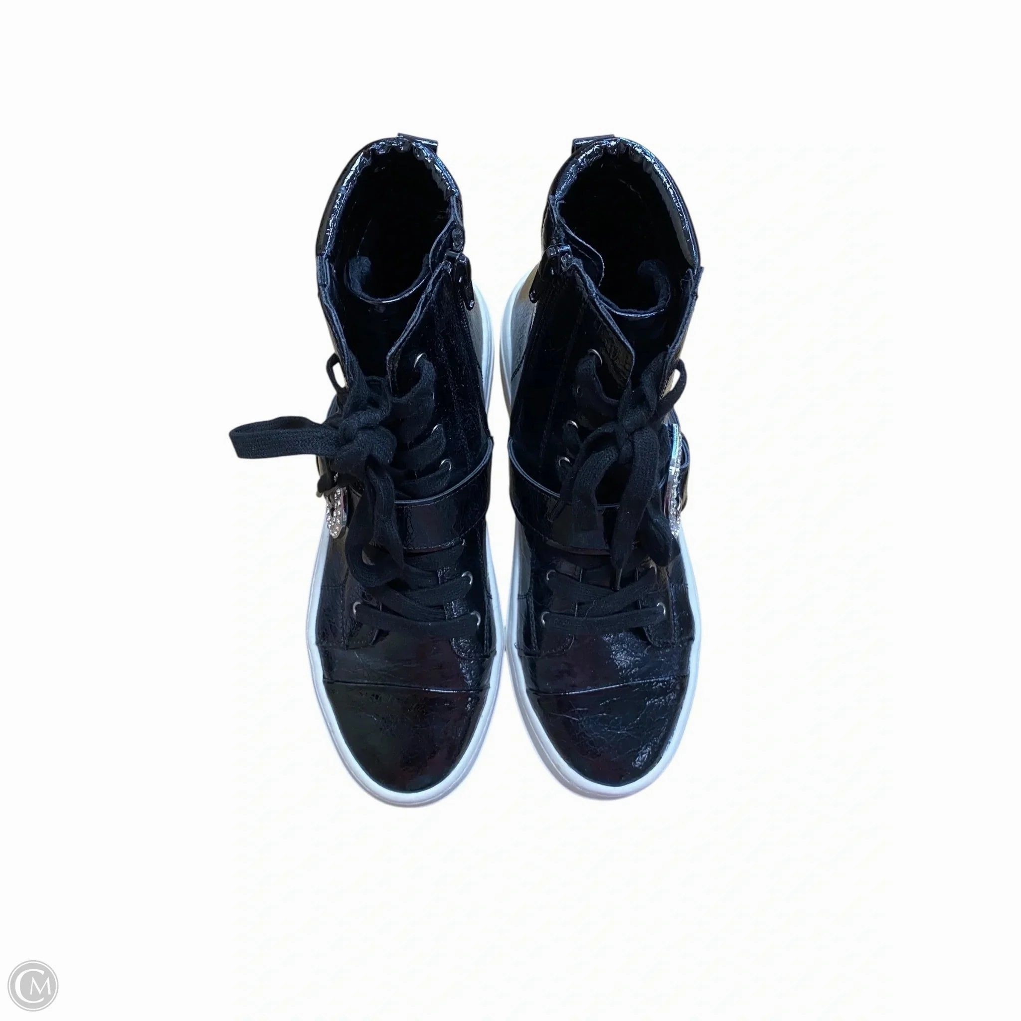 Shoes Sneakers By Gianni Bini In Black, Size: 6.5 Structured chic Mid   Top