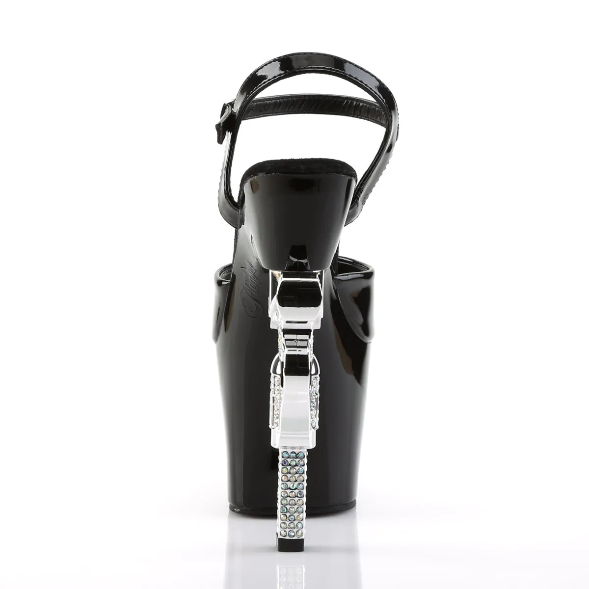 REVOLVER-709 Pleaser Black Sexy Platform Shoes (Pole Dancing Heels)