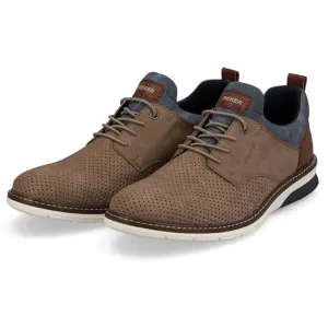 Rieker Dustin 50 Beige/Toffee Leather Oxford (Men's)