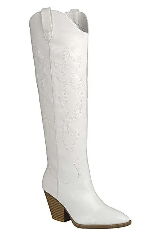 River-17-Knee High Western Boot