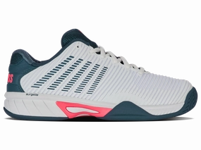 86613-129-M | HYPERCOURT EXPRESS 2 | WHITE/STARGAZER/NEON BLAZE Fashion Glow