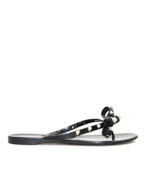 Rockstud Jelly Thong Sandals