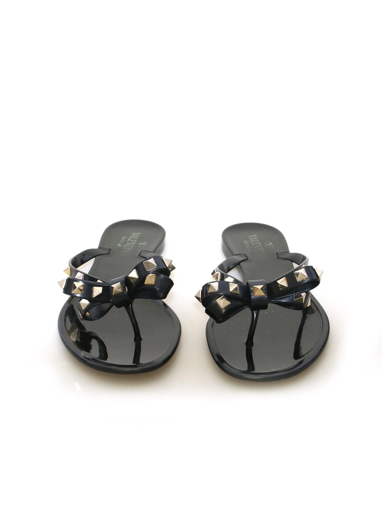 Rockstud Jelly Thong Sandals