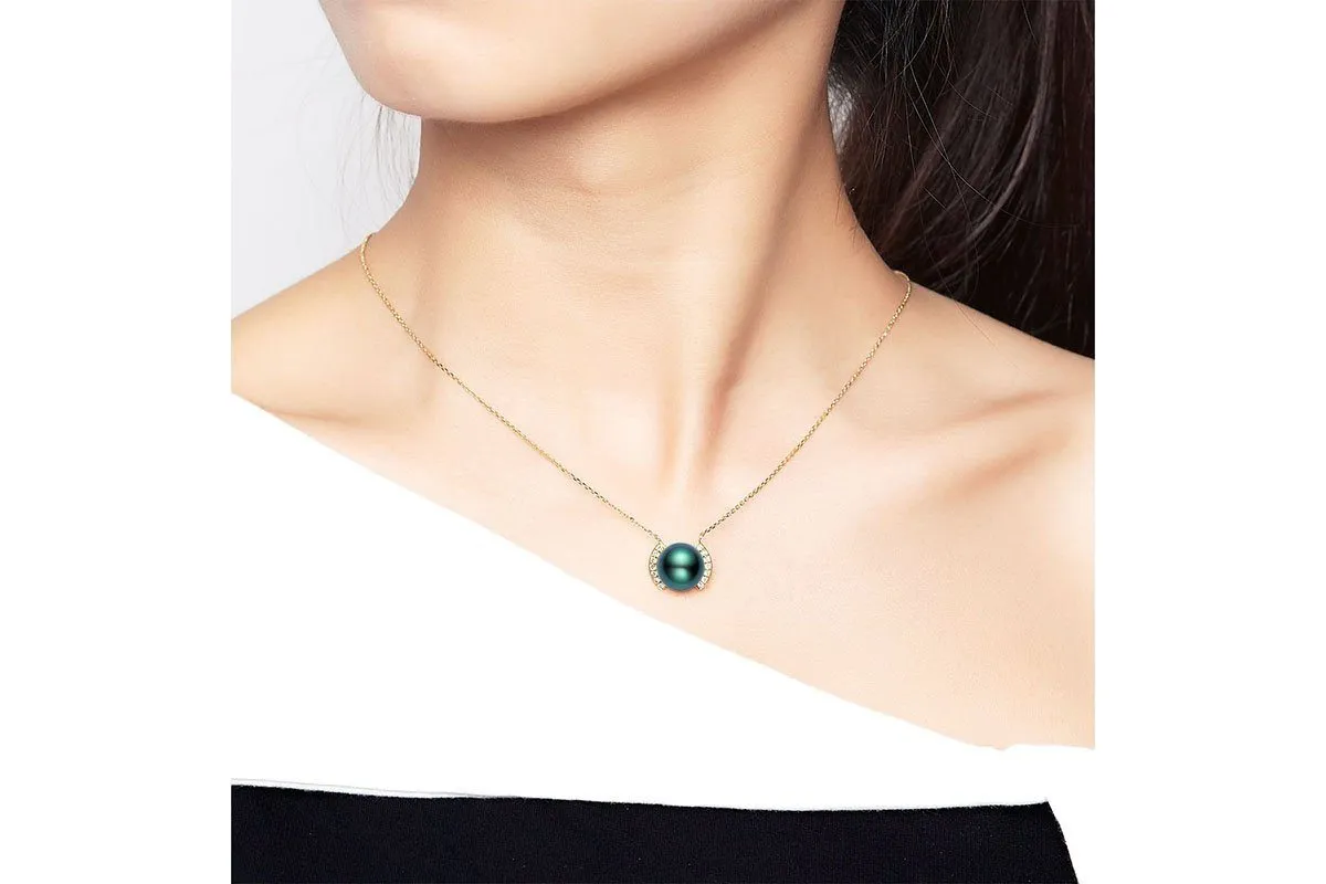 Roma Black Pearl Pendant