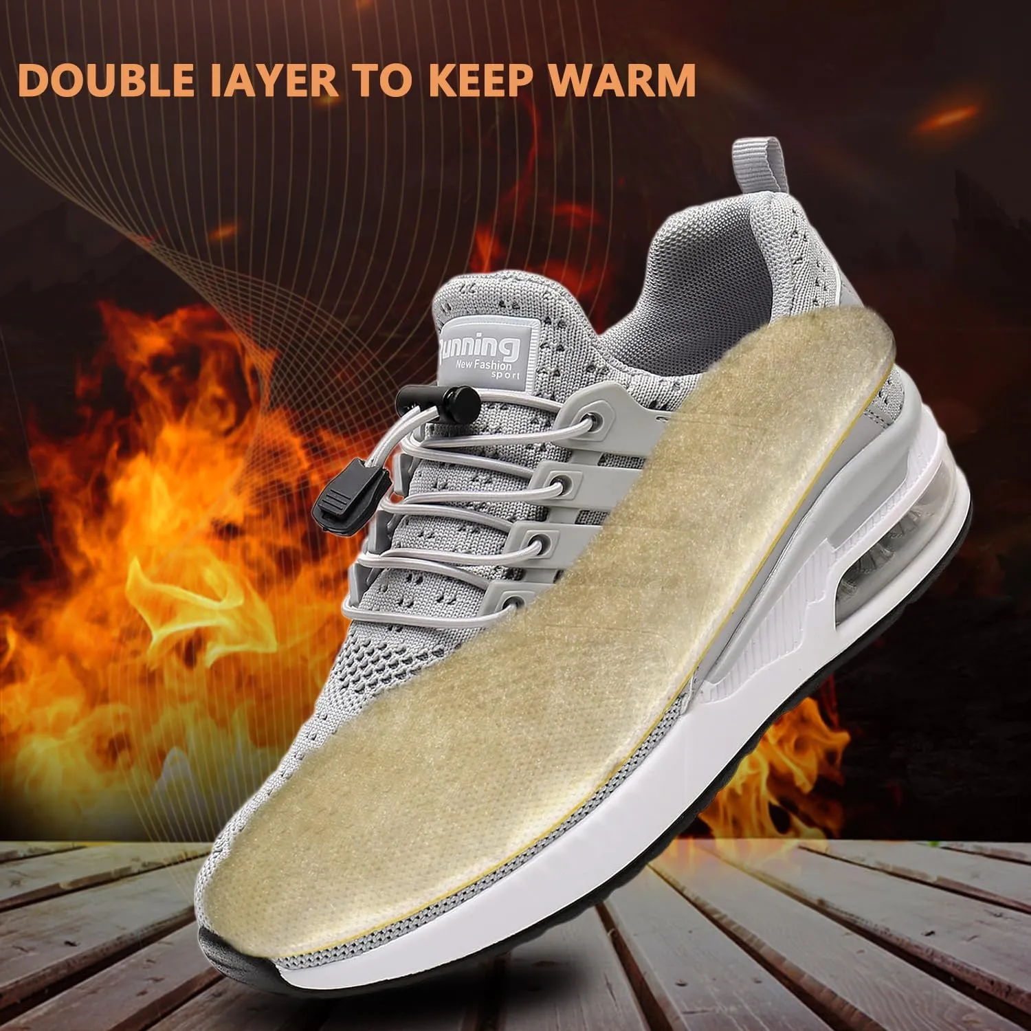 Ronsan Sheepskin Insoles for Women and Men, Warm Wool Insoles for Cold Weather Cut to Size Furry Fleece Replacement Inserts for Shoes Snow Boots Slippers Work Boots (Men 6.5-7.5/Women 8-9)