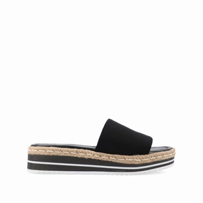 ROSEY ESPADRILLE WEDGE HEEL SANDALS IN WIDE Leather Minimalist