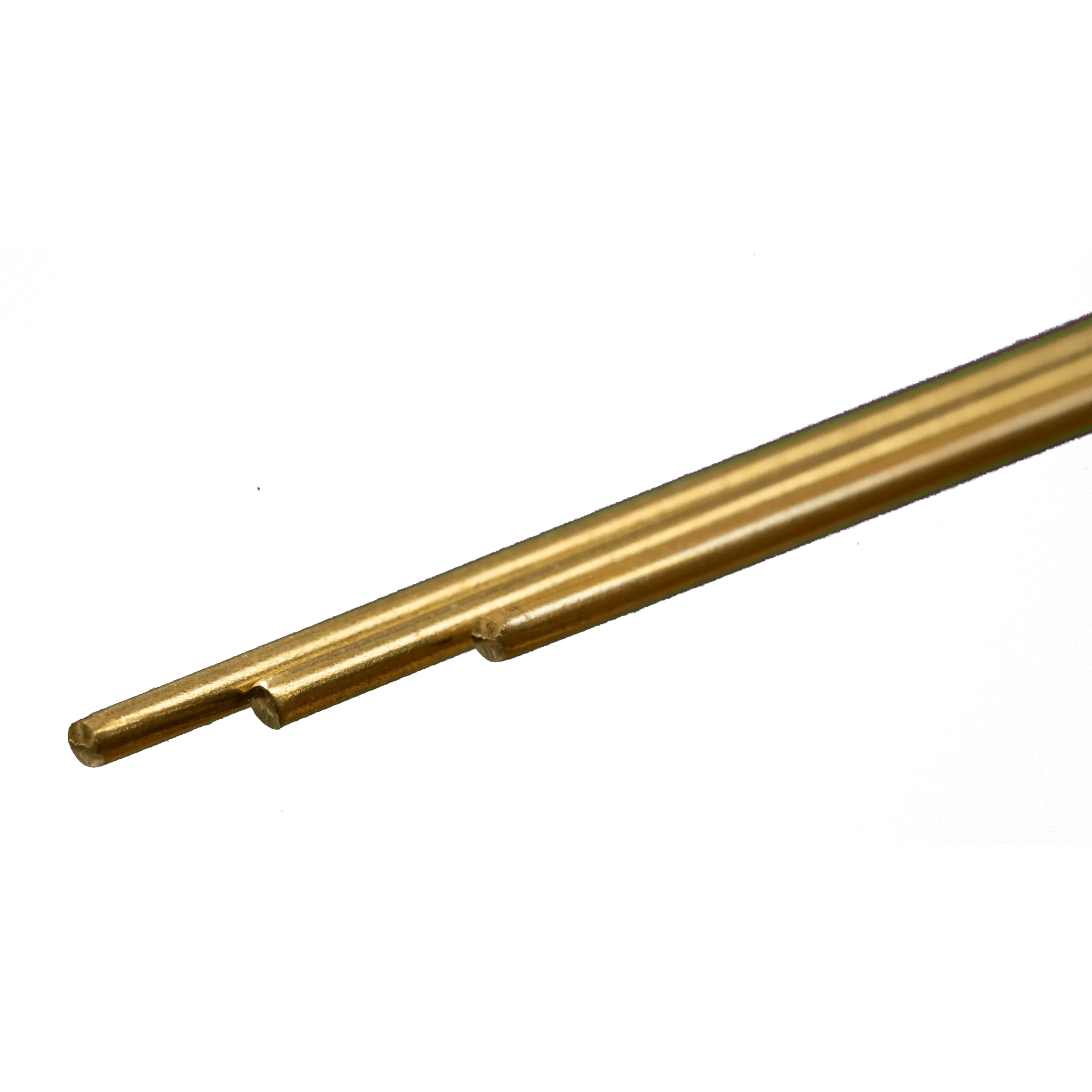 Round Brass Rod: 1/16" OD x 12" Long (3 Pieces)