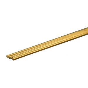 Round Brass Rod: 1/32" OD x 12" Long (5 Pieces)