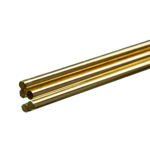 Round Brass Rod: 1/8" OD x 36" Long (5 Pieces)