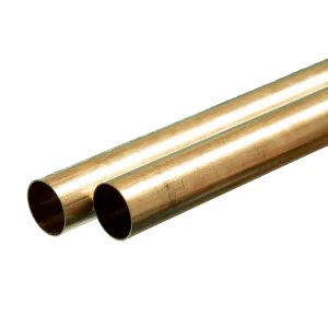 Round Brass Tube: 21/32" OD x 0.014" Wall x 36" Long (2 Pieces)
