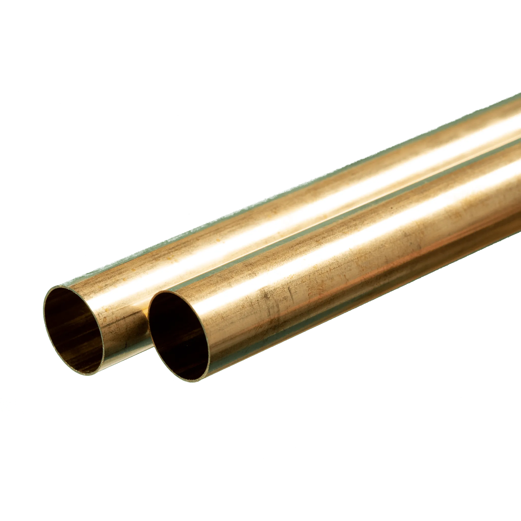 Round Brass Tube: 21/32" OD x 0.014" Wall x 36" Long (2 Pieces)