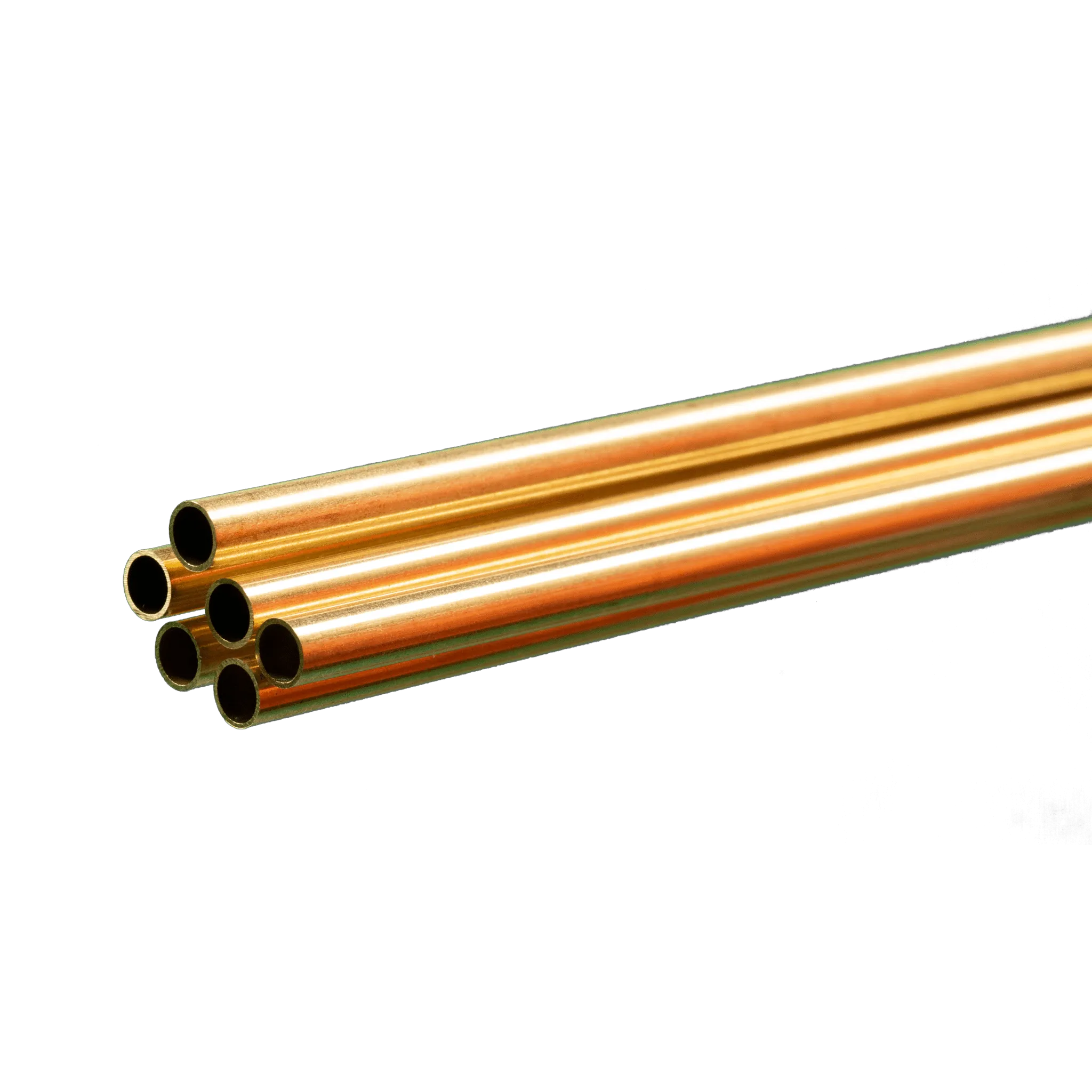 Round Brass Tube: 3/16" OD x 0.014" Wall x 36" Long (6 Pieces)