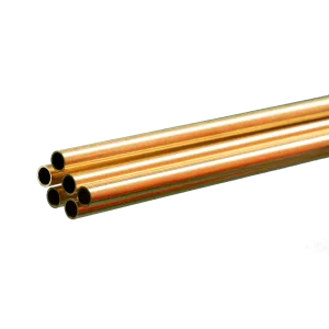 Round Brass Tube: 3/16" OD x 0.014" Wall x 36" Long (6 Pieces)
