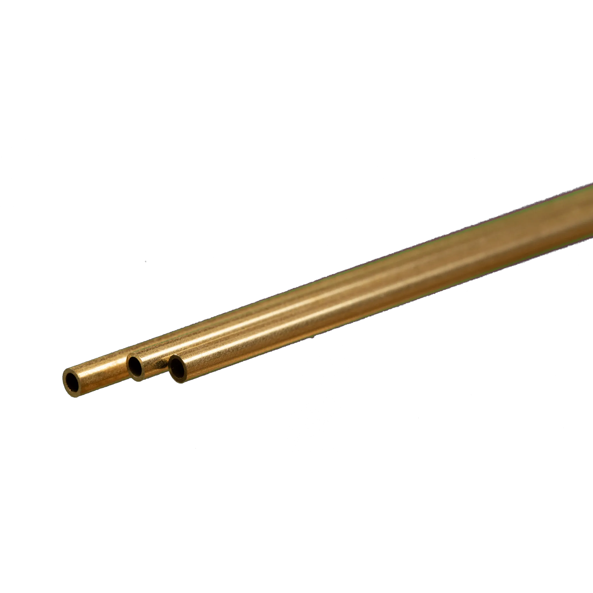 Round Brass Tube: 3/32" OD x 0.014" Wall x 12" Long (3 Pieces)