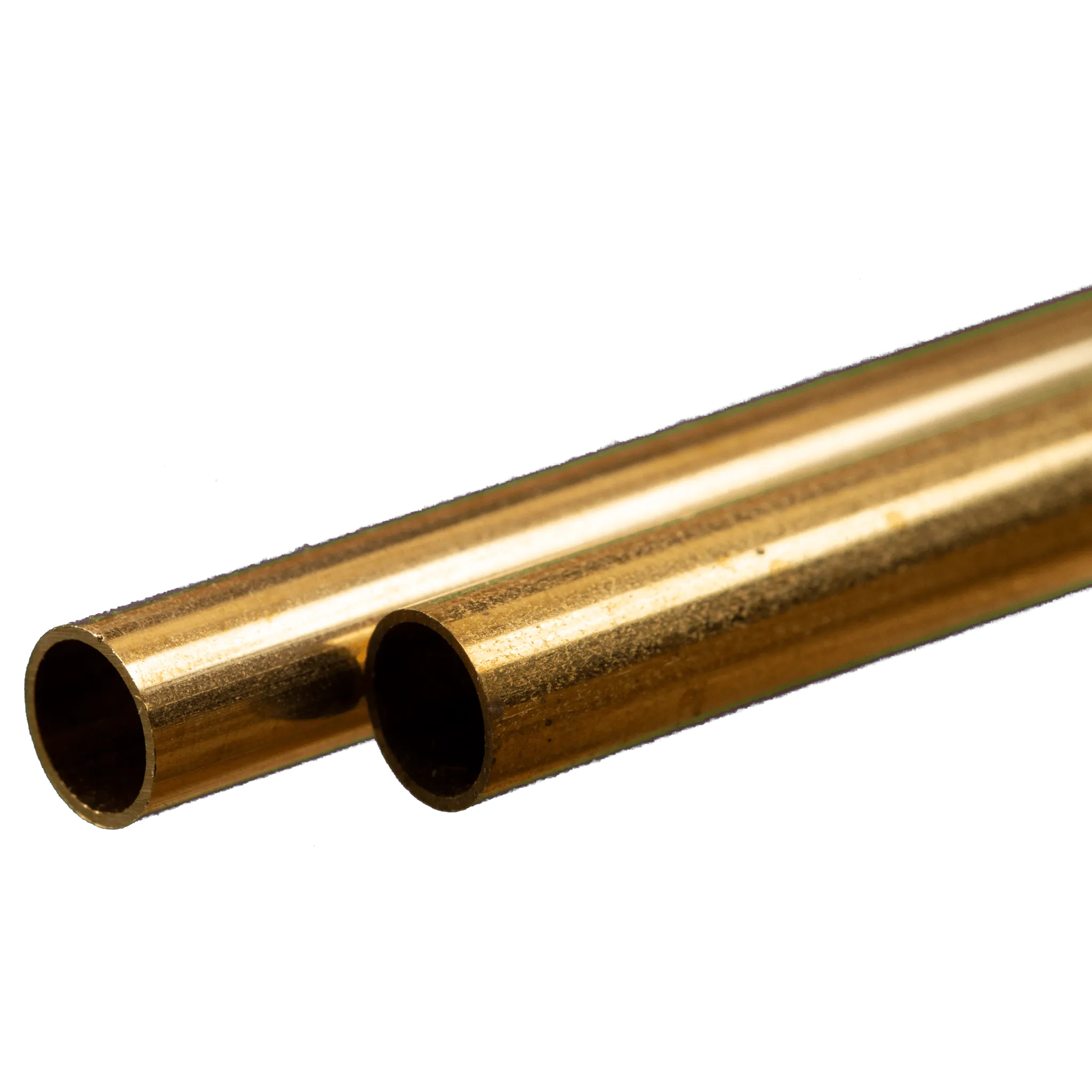 Round Brass Tube: 7mm OD 0.45mm Wall x 300mm Long (2 Pieces)