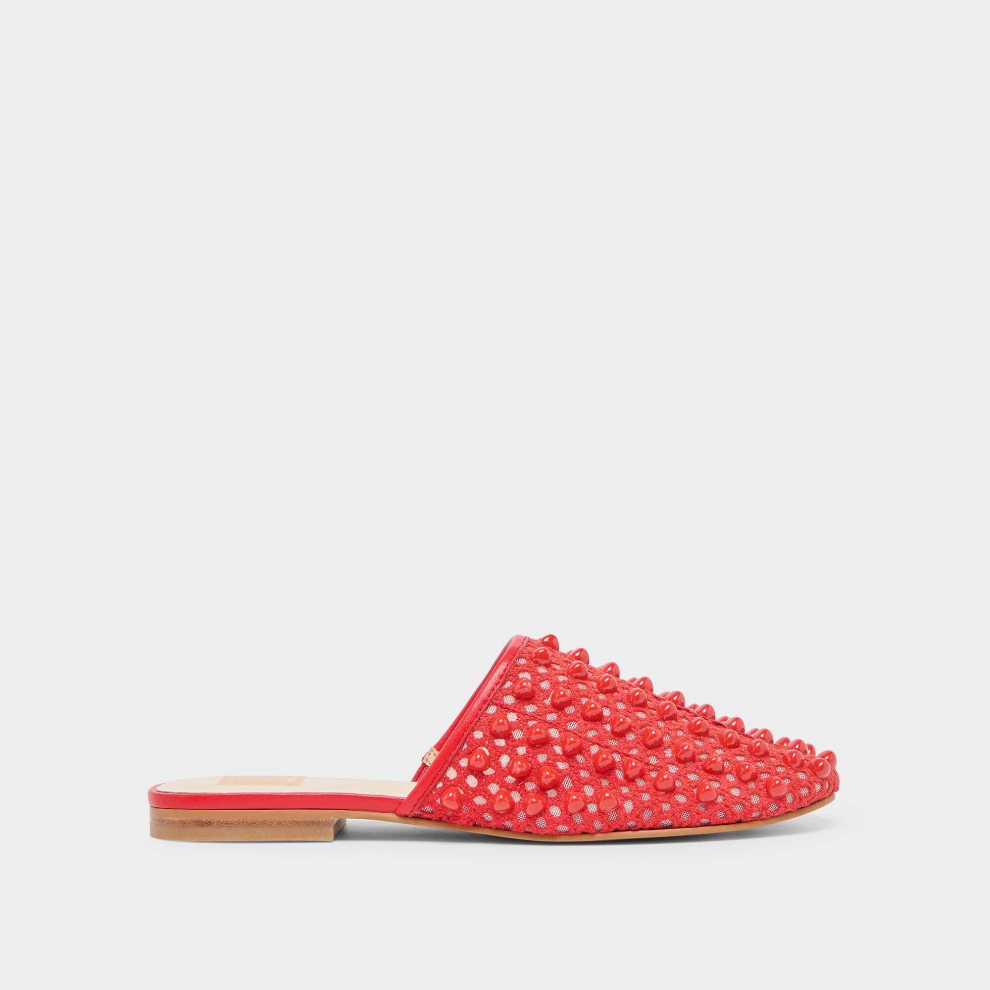 Wind Guard Simple Footwear ROVA BEAD FLATS CHILI BEADED MESH
