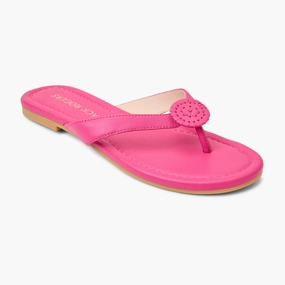 Roxy Leather Flip Flop Sunset Hour Comfortable Support