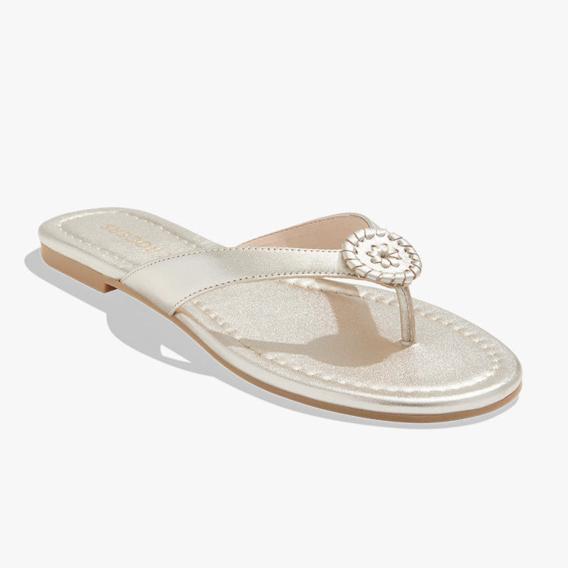 Anti Slip Roxy Leather Flip Flop
