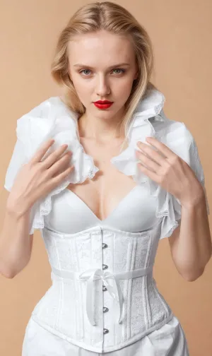 Rozlynn Custom Made White Waist Training Corset