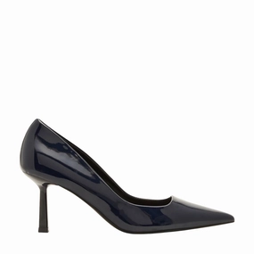 Slip Resistant Sole Asymmetric Lace Configuration Brynn in Navy