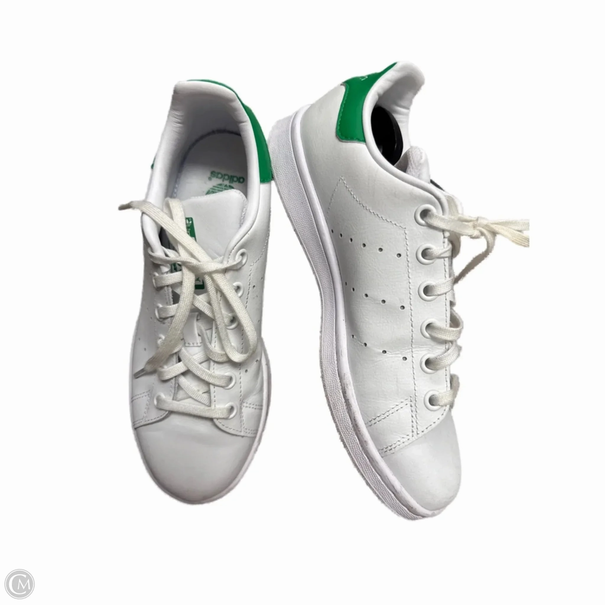 Shoes Sneakers By Adidas In Green & White, Size: 5 Workwear Look