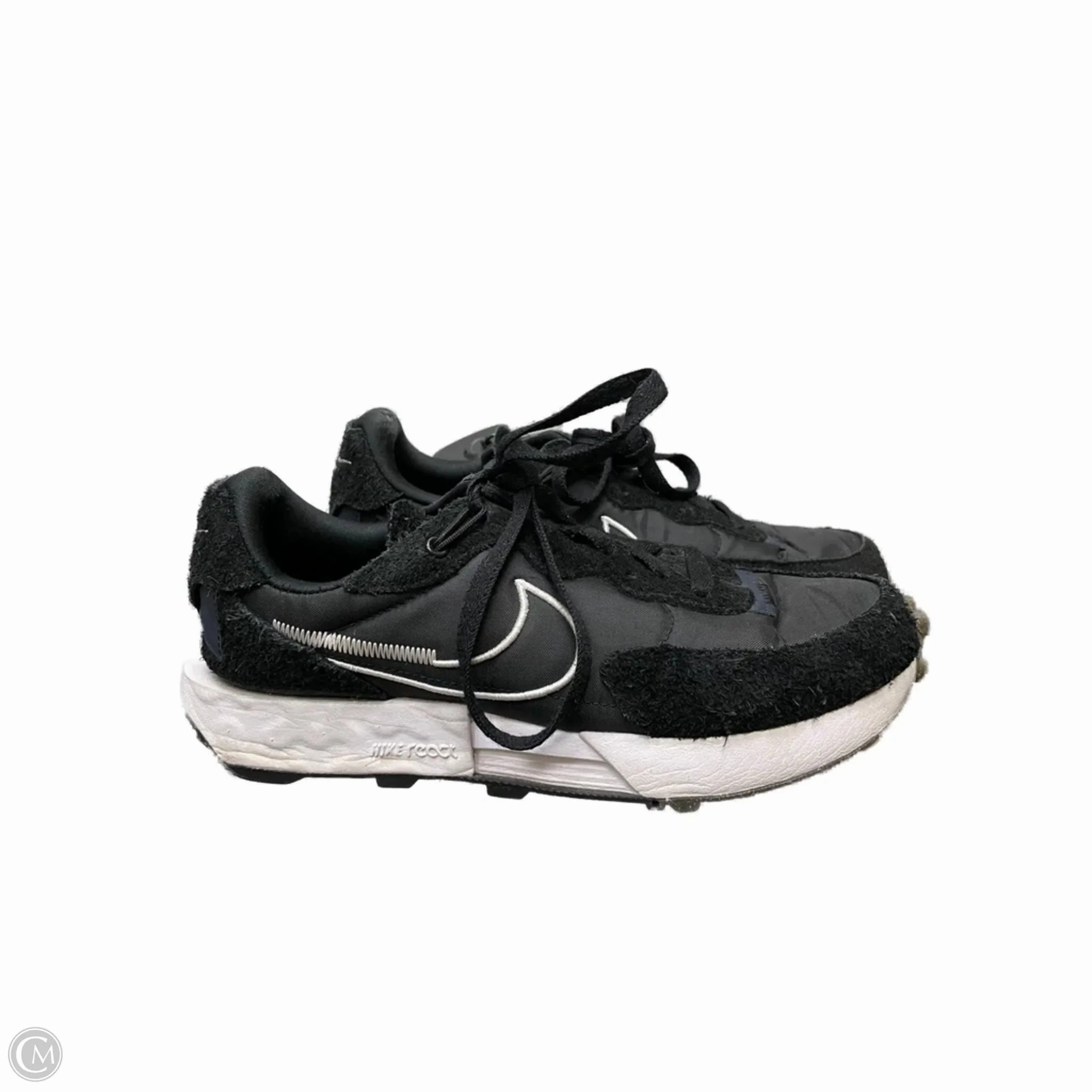 Stride Safe Hygienic Footbed Coating Shoes Sneakers By Nike In Black & White, Size: 8