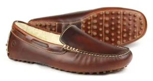 SALE Men's Saddle Mohawk Synthetic Fleece Lined Slippers by Orca Bay