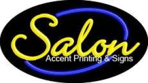 Salon Flashing Handcrafted Real GlassTube Neon Sign