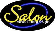 Salon Flashing Handcrafted Real GlassTube Neon Sign