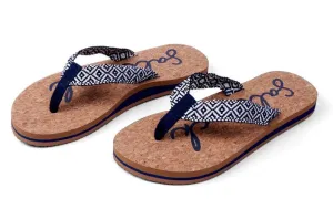 Saltrock Womens Corklife Flip Flops - Navy