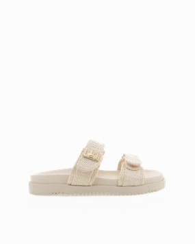 Relaxing Flats Cool Surface AMYLEE - NATURAL RAFFIA