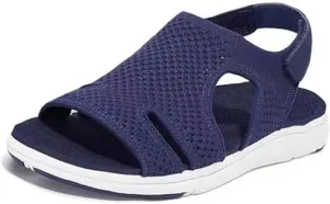Sandals Women Comfortable Dressy Wedge Platform Sandals Ankle Strap Casual Summer Flatform Walking Orthopedic Shoes