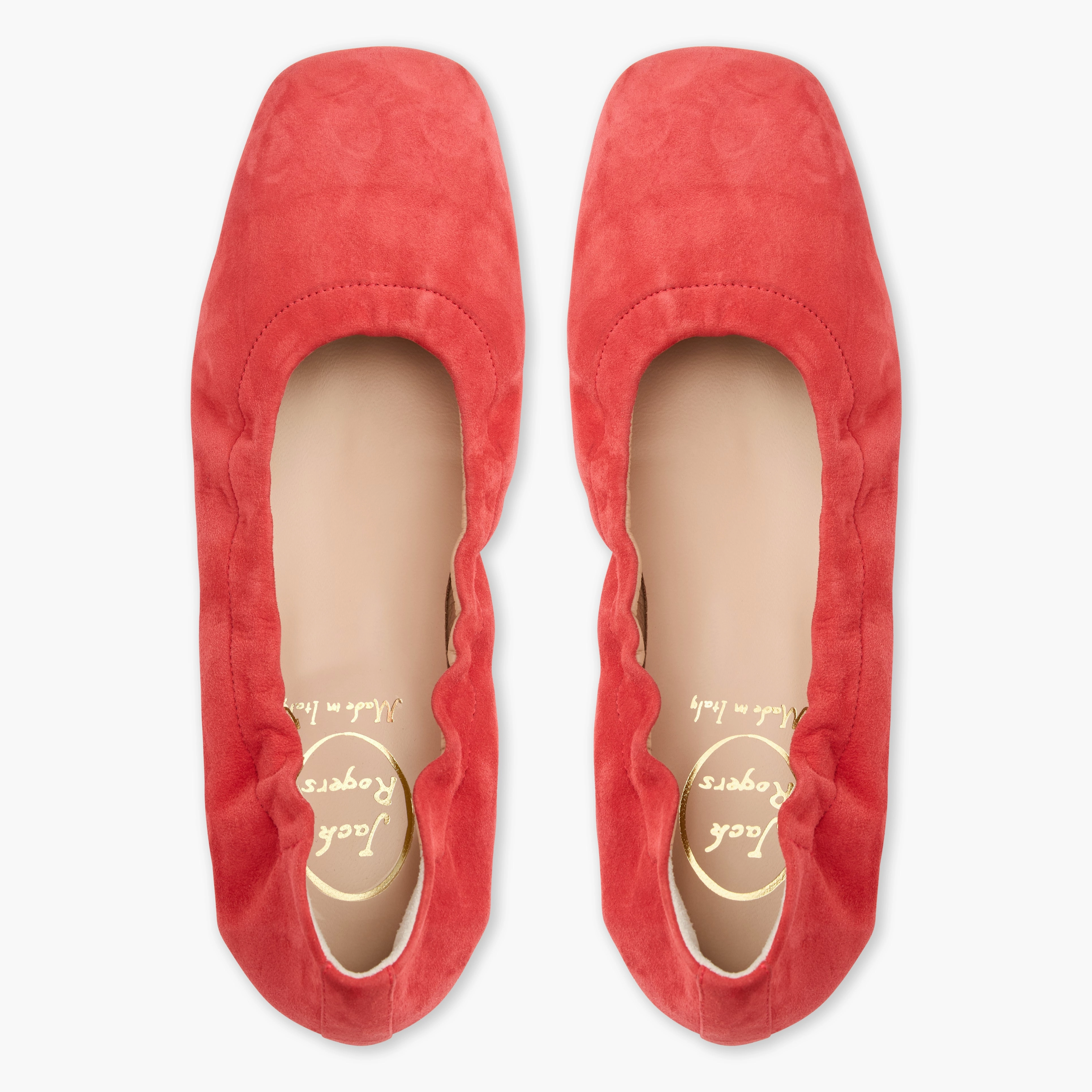 Santa Maria Italian Suede Ballet Flat Team Meet soft cushions