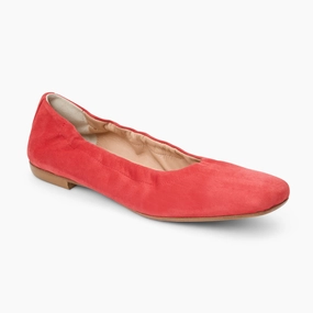 Fashion Ease Shoes Roomy Toe Box Design Santa Maria Italian Suede Ballet Flat