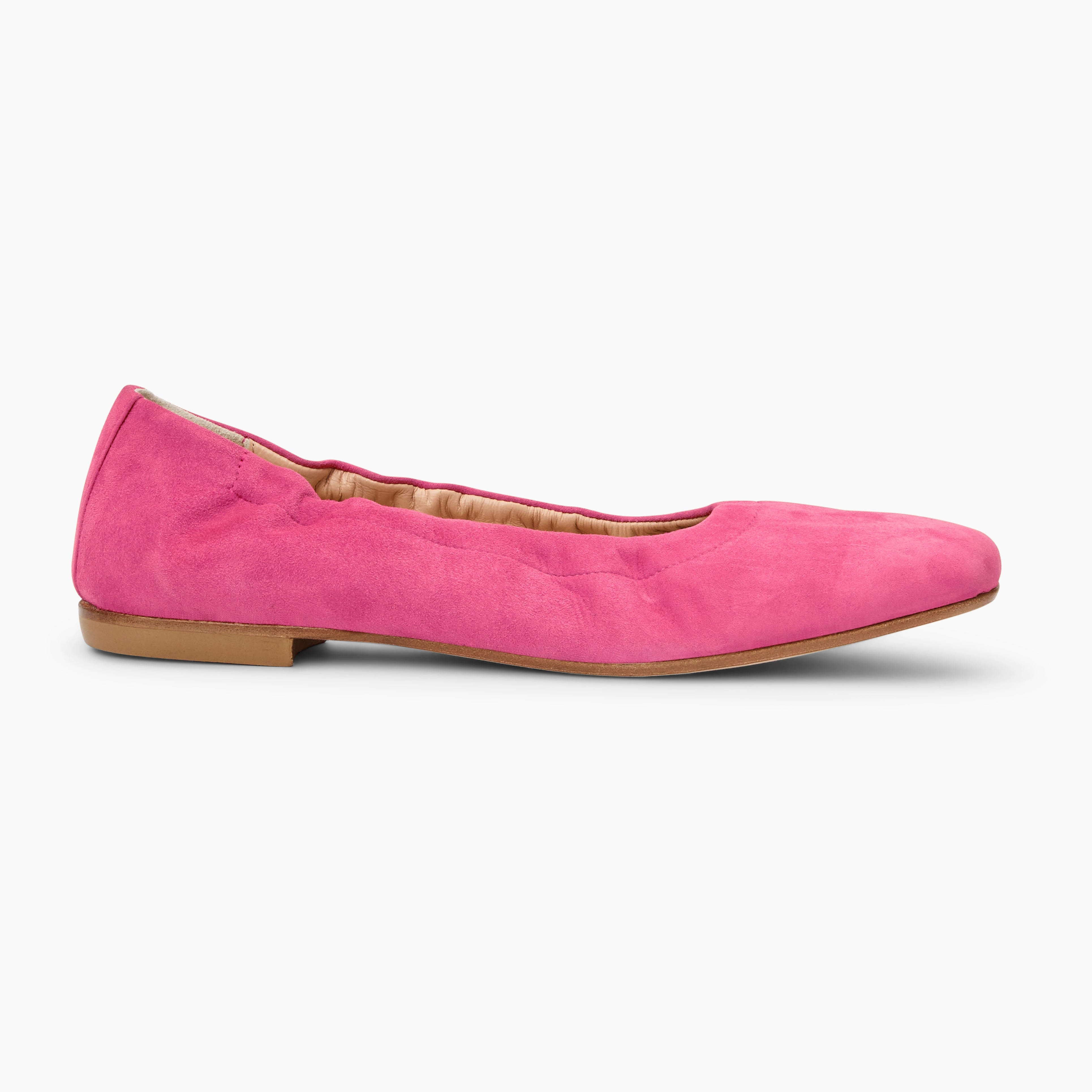 Santa Maria Italian Suede Ballet Flat Spa Glow