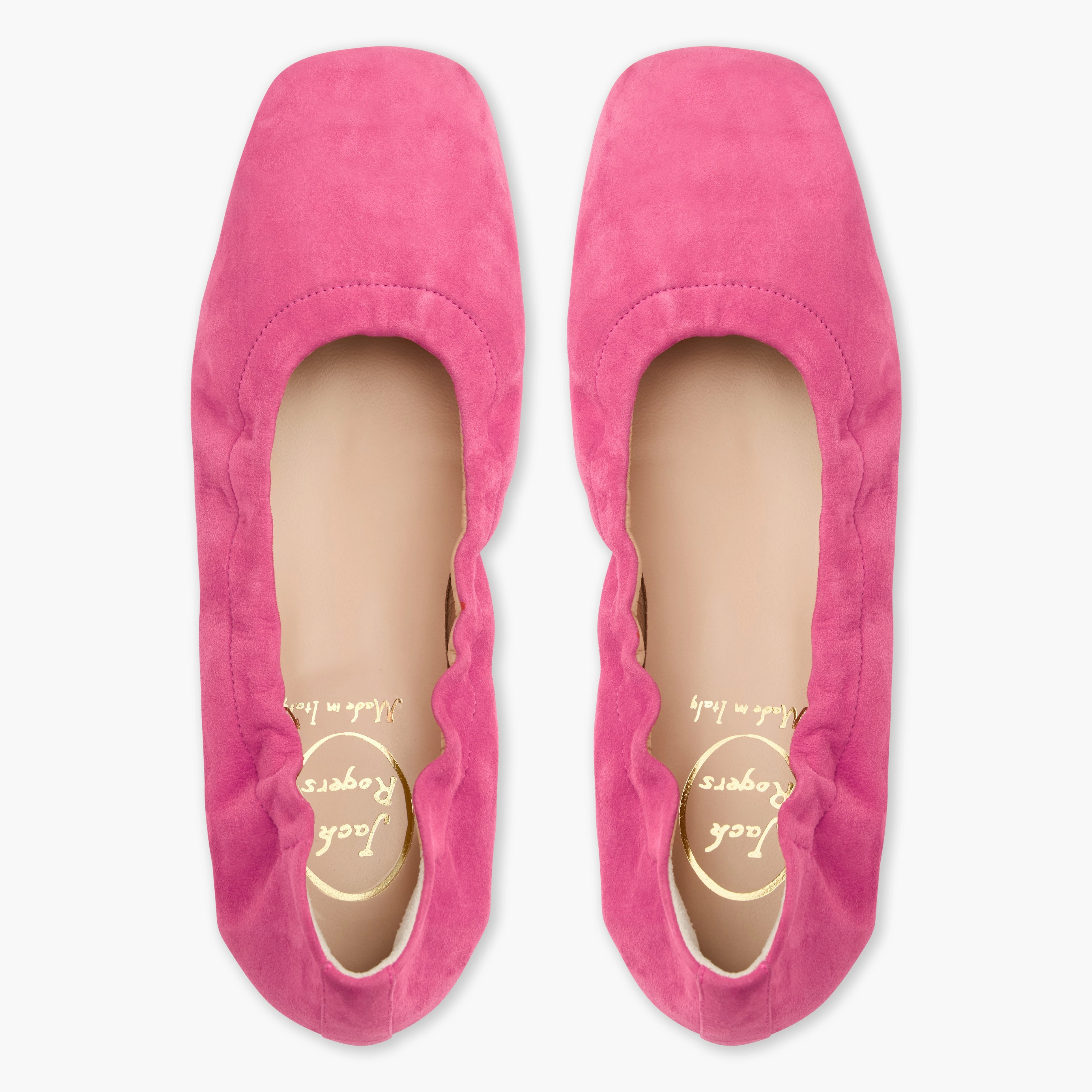 Slip-On Style City Map Santa Maria Italian Suede Ballet Flat