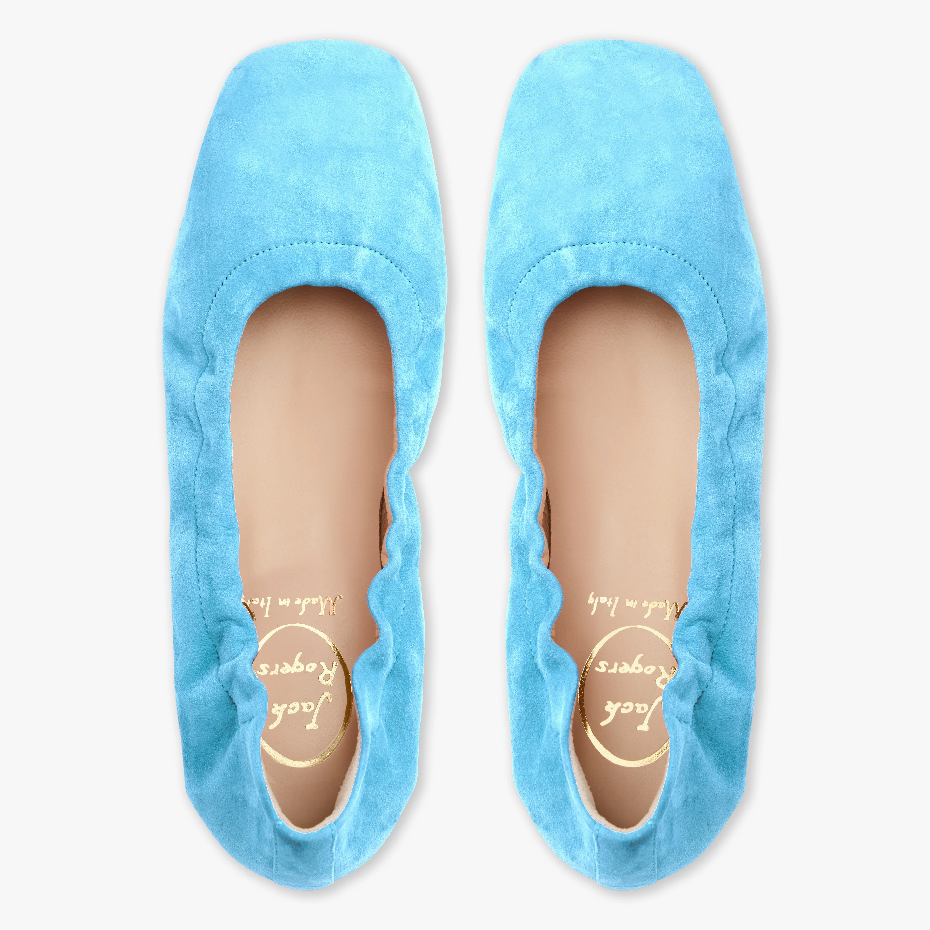 Model Step Canvas Material Santa Maria Italian Suede Ballet Flat