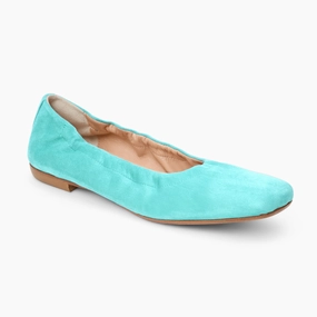 Santa Maria Italian Suede Ballet Flat Coral Glow Outdoor shoes