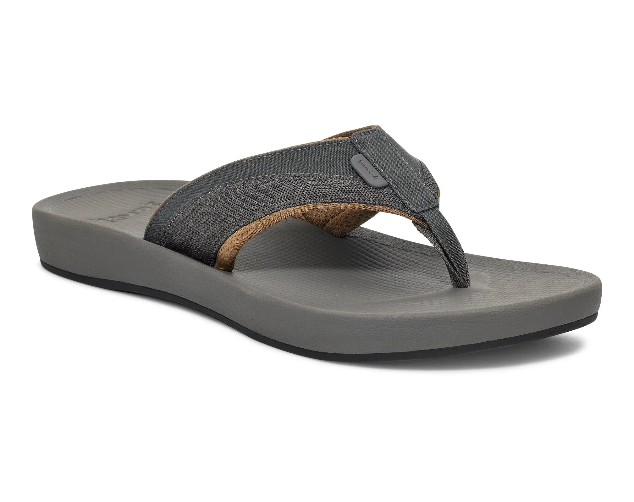 Sanuk Mens Cosmic Seas Mesh Sandals - Dark Grey