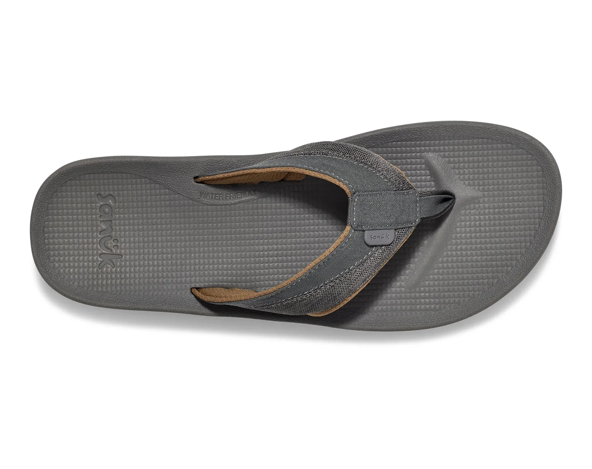 Sanuk Mens Cosmic Seas Mesh Sandals - Dark Grey