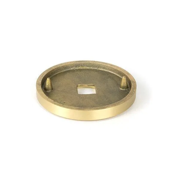 Satin Brass Brompton Centre Door Knob (Plain) | From The Anvil