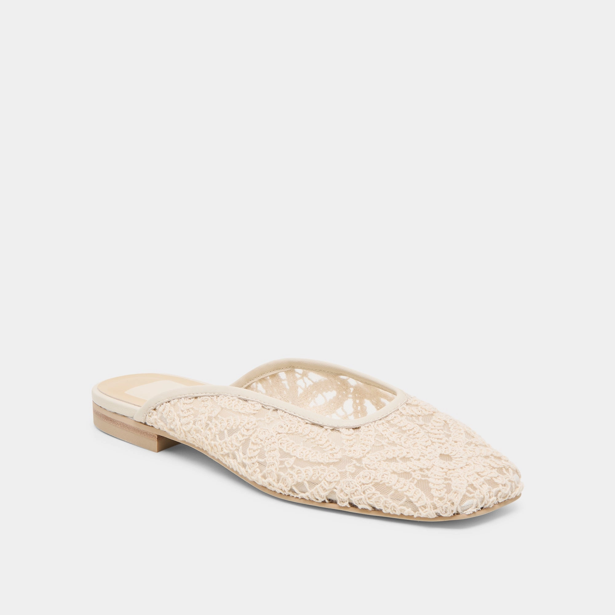 Spring Air Comfort Wear Shoes AUBRIE FLATS IVORY MACRAME MESH
