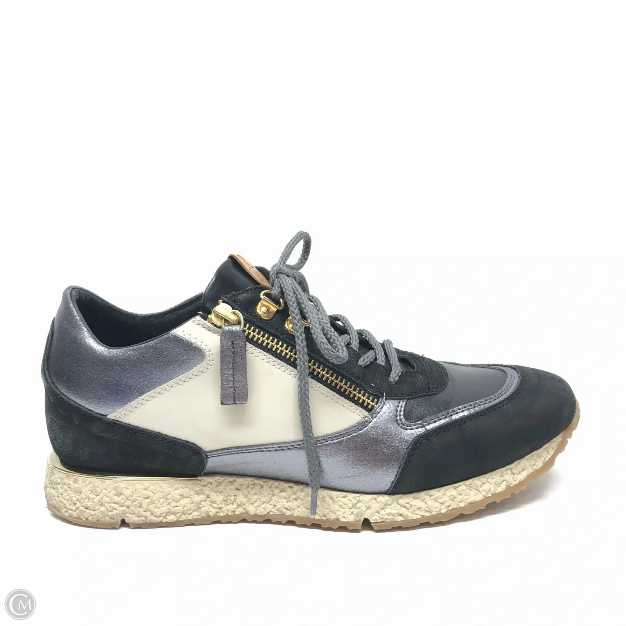 Shoes Sneakers By Ron White In Blue & Silver, Size: 9.5 Gel Infused Heel Supportive arch