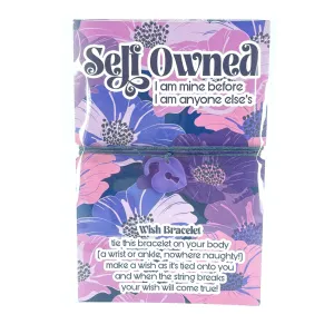Self Owned Sub Club - I am Mine Wish Bracelet in Lavender
