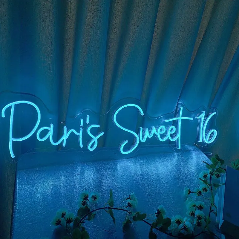 SELICOR Sweet 16  Brithday Neon Deocr  Sign
