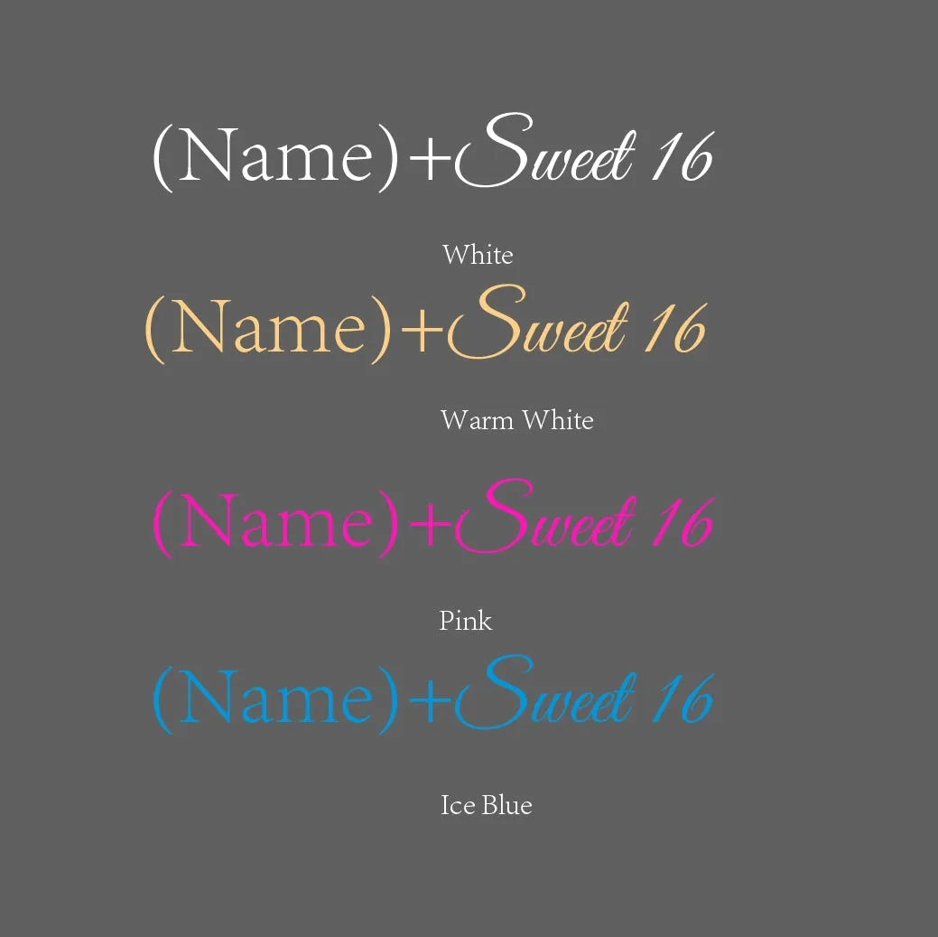 SELICOR Sweet 16  Brithday Neon Deocr  Sign