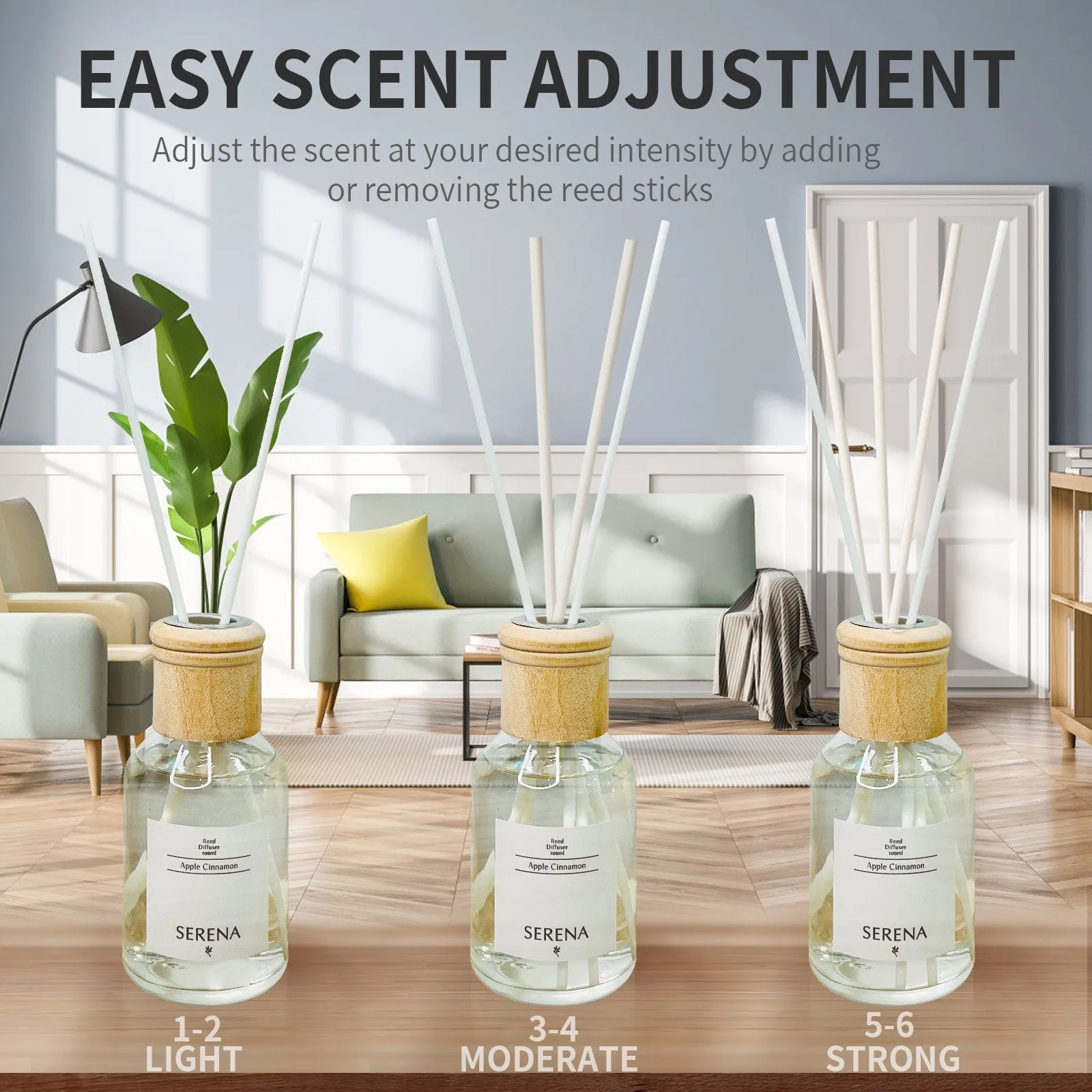 Serena Aromatherapy Gift Basket: Reed Diffuser, Soap Flower & Scented Hanging Ornament
