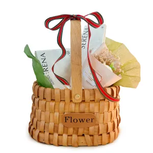 Serena Aromatherapy Gift Basket: Reed Diffuser, Soap Flower & Scented Hanging Ornament